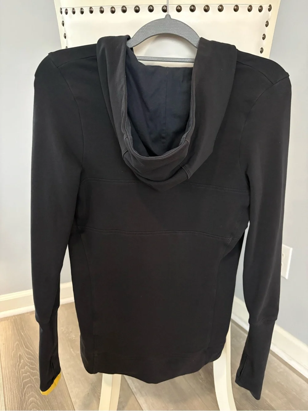 Nike Black Live Strong Hoodie with yellow accents
